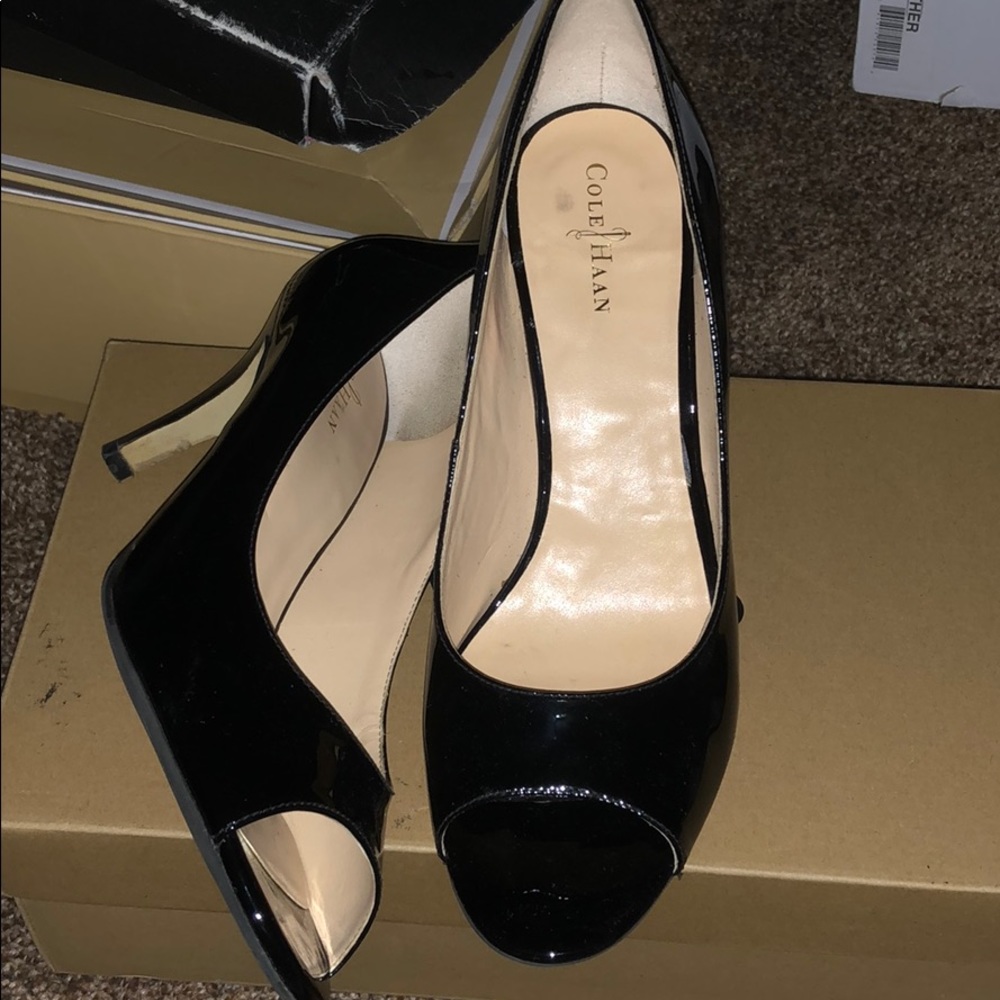 Cole haan open toe air lainey pumps